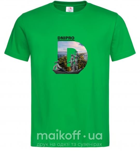 Мужская футболка Рідний Дніпро Зеленый фото