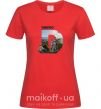 Женская футболка Рідний Дніпро Красный фото