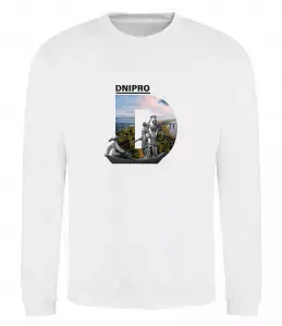 Свитшот Рідний Дніпро Белый фото