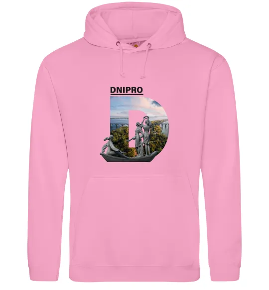 Чоловіча толстовка (худі) Рідний Дніпро Рожевий фото
