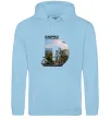 Женская толстовка (худи) Рідний Дніпро Голубой фото
