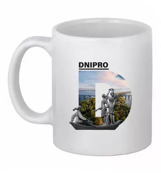 Чашка керамическая Рідний Дніпро Белый фото