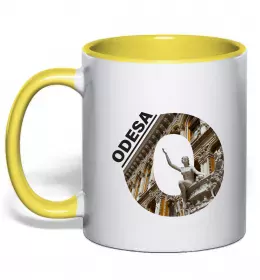 Чашка с цветной ручкой