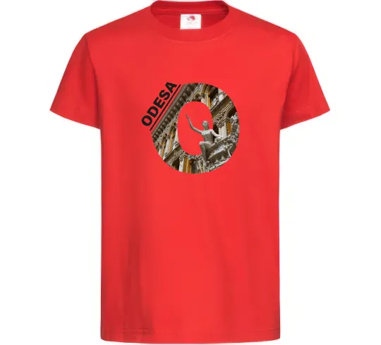 Дитяча футболка Рідна Одеса Червоний фото