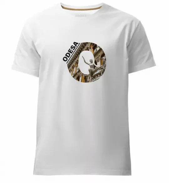 Чоловіча преміум футболка Рідна Одеса Білий фото
