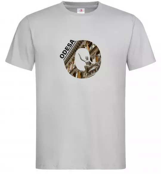Чоловіча футболка Рідна Одеса Сірий фото
