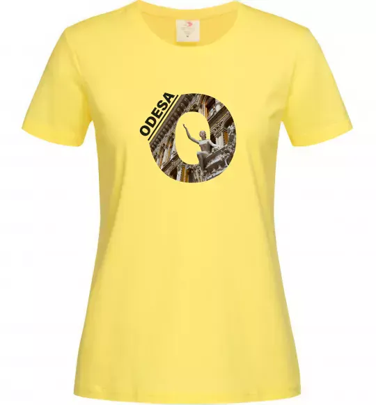 Жіноча футболка Рідна Одеса Лимонний фото