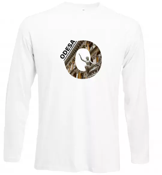 Лонгслів Рідна Одеса Білий фото