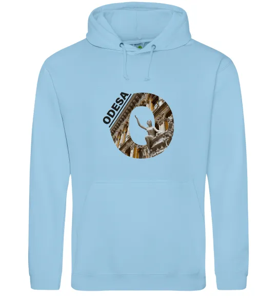 Жіноча толстовка (худі) Рідна Одеса Блакитний фото