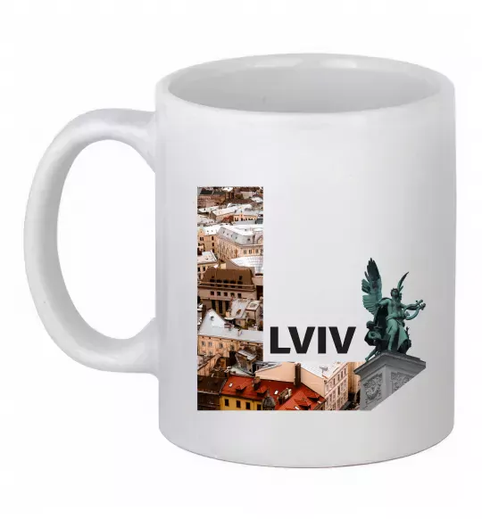 Чашка керамическая Рідний Львів Белый фото