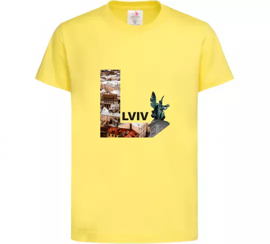 Дитяча футболка Рідний Львів Лимонний фото