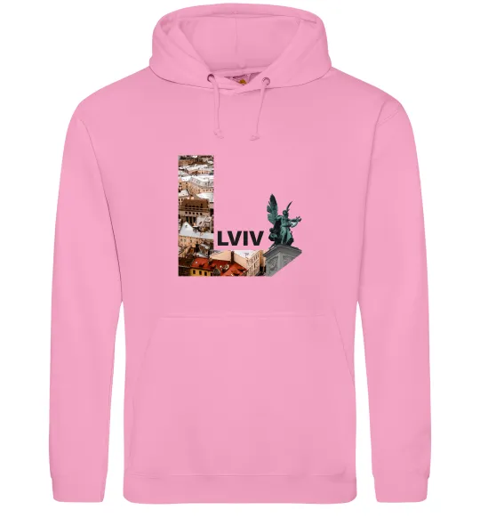 Жіноча толстовка (худі) Рідний Львів Рожевий фото