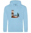 Чоловіча толстовка (худі) Рідний Львів Блакитний фото