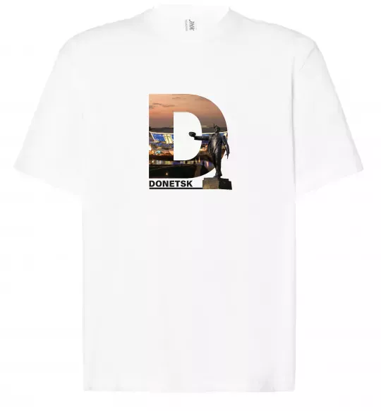 Футболка Оверсайз Рідний Донецьк Белый фото