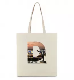 Эко-сумка Рідний Донецьк Бежевый фото