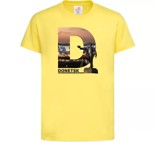 Детская футболка Рідний Донецьк Лимонный фото