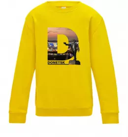 Детский Свитшот Donetsk lover Серый меланж фото