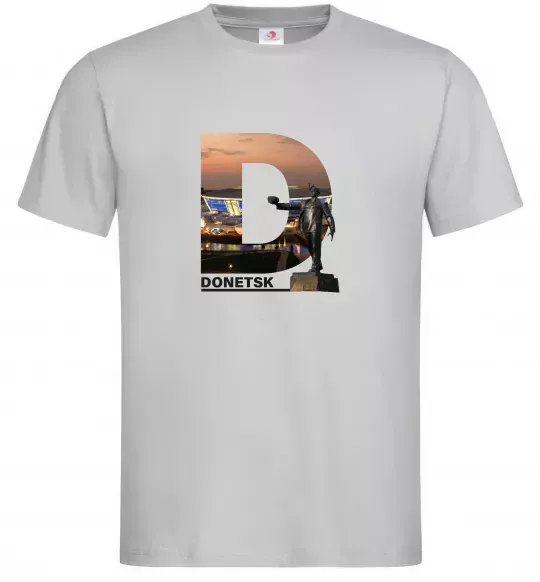 Мужская футболка Рідний Донецьк Серый фото