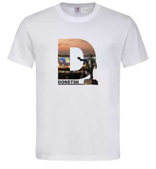 Мужская футболка Рідний Донецьк Белый фото