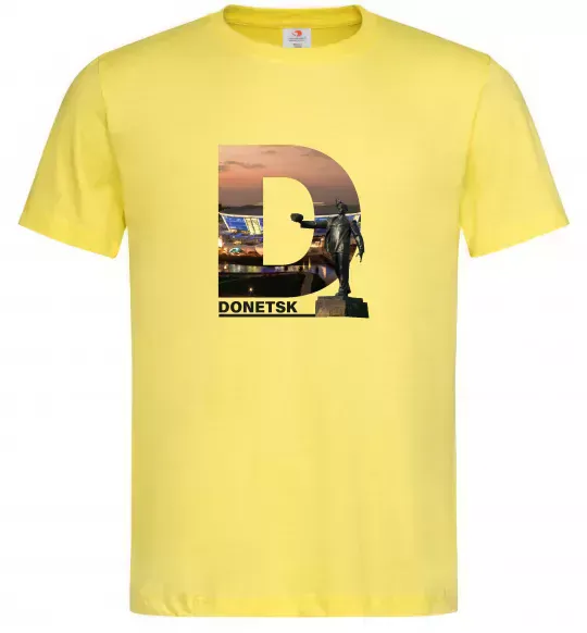 Мужская футболка Рідний Донецьк Лимонный фото
