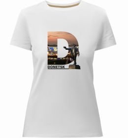 Женская премиум футболка Рідний Донецьк Женская премиум футболка Рідний Донецьк