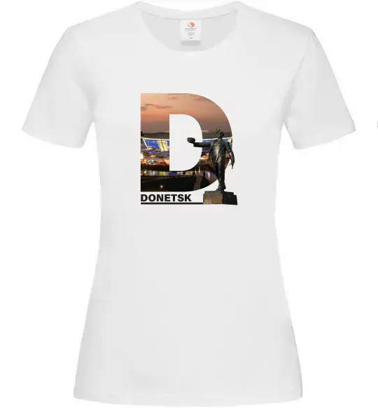Женская футболка Рідний Донецьк Белый фото