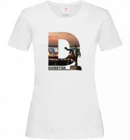 Женская футболка Donetsk lover Белый фото