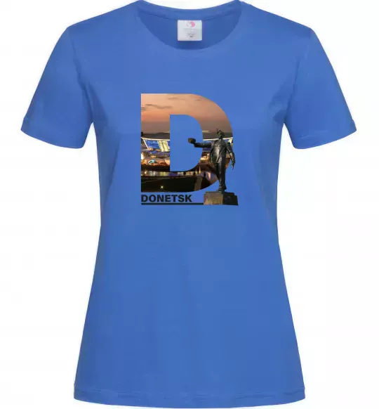 Женская футболка Рідний Донецьк Ярко-синий фото