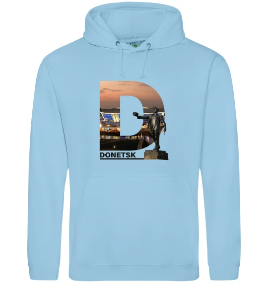 Жіноча толстовка (худі) Рідний Донецьк Блакитний фото