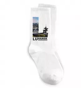 Носки Рідний Луганськ Белый фото