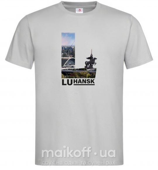 Мужская футболка Рідний Луганськ Серый фото