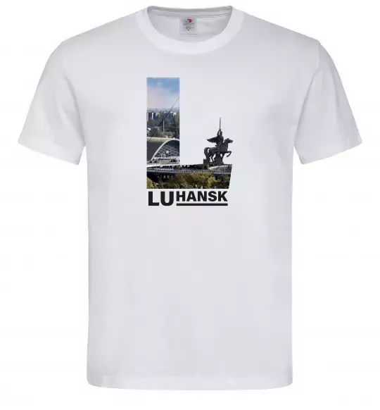 Мужская футболка Рідний Луганськ Белый фото