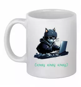 Чашка керамическая Linux Белый фото