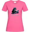 Женская футболка я роблю на комп'ютері клац клац клац Ярко-розовый фото