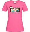 Женская футболка Запалимо в цю новорічну ніч Ярко-розовый Женская футболка Запалимо в цю новорічну ніч Ярко-розовый фото