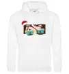 Женская толстовка (худи) Запалимо в цю новорічну ніч Белый Женская толстовка (худи) Запалимо в цю новорічну ніч Белый фото