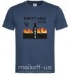 Мужская футболка Happy New Year 2024 Темно-синий фото