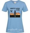 Жіноча футболка Happy New Year 2024 Блакитний фото