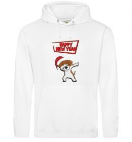 Женская толстовка (худи) Happy New Year Pes Patron