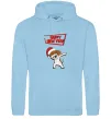 Жіноча толстовка (худі) Happy New Year Pes Patron Блакитний фото