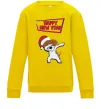 Детский Свитшот Happy New Year Pes Patron Солнечно желтый фото