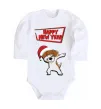 Детский боди Happy New Year Pes Patron Белый фото