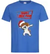 Мужская футболка Happy New Year Pes Patron Ярко-синий Мужская футболка Happy New Year Pes Patron Ярко-синий фото