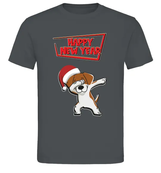 Мужская футболка Happy New Year Pes Patron Графит фото