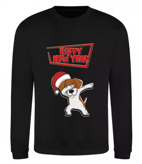 Світшот Happy New Year Pes Patron Чорний фото