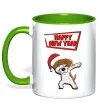 Чашка з кольоровою ручкою Happy New Year Pes Patron Лаймовий Чашка з кольоровою ручкою Happy New Year Pes Patron Лаймовий фото