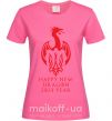 Женская футболка Happy New Dragon 2024 Year Ярко-розовый фото