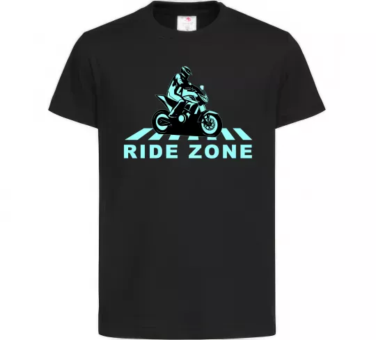 Дитяча футболка Ride Zone Чорний фото