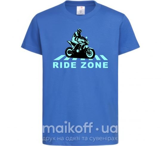 Дитяча футболка Ride Zone Яскраво-синій фото