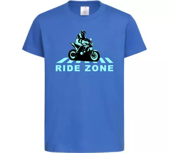 Дитяча футболка Ride Zone Яскраво-синій фото